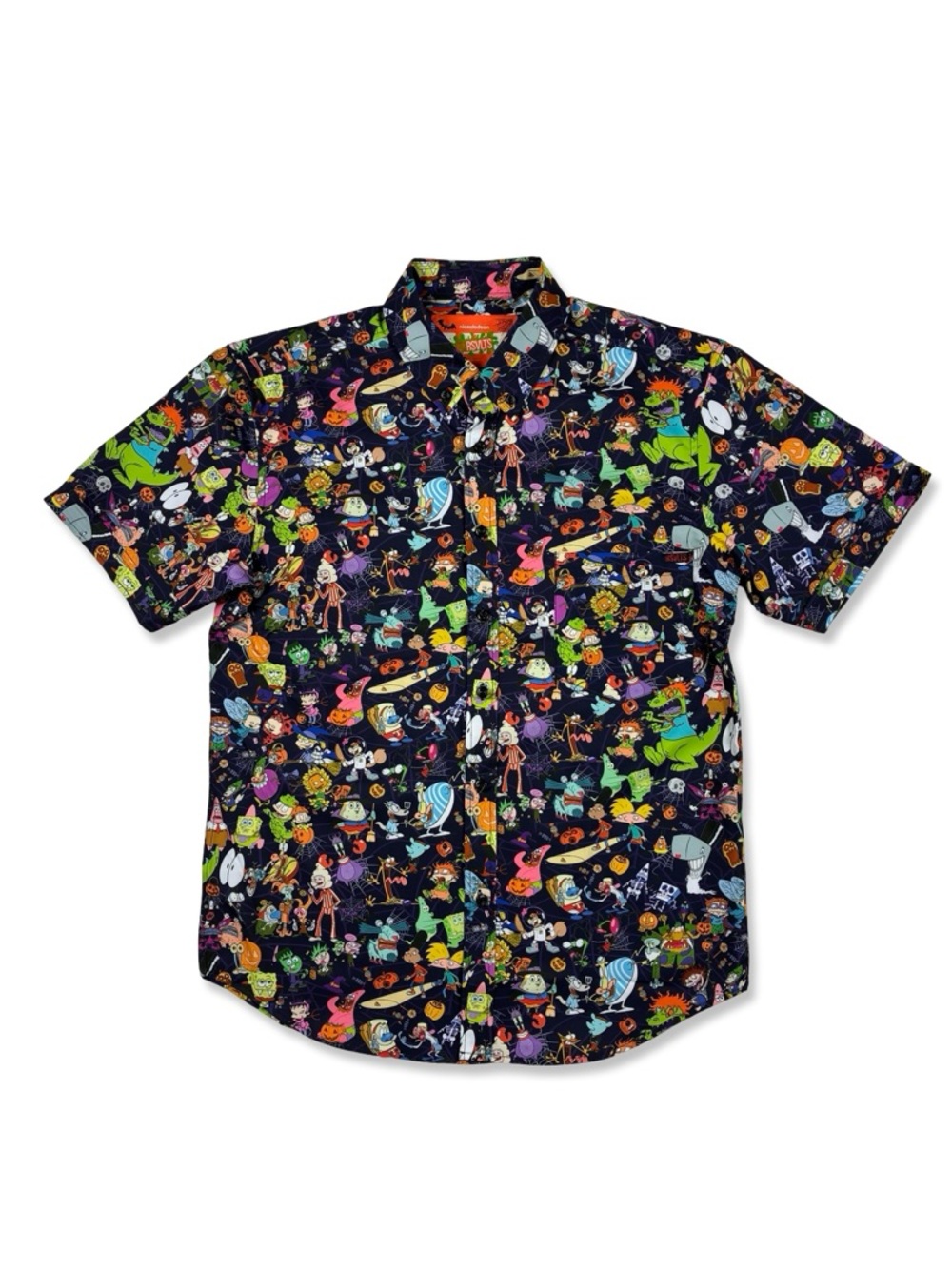RSVLTS Nickelodeon Spooky Mash Up Button Up Shirt